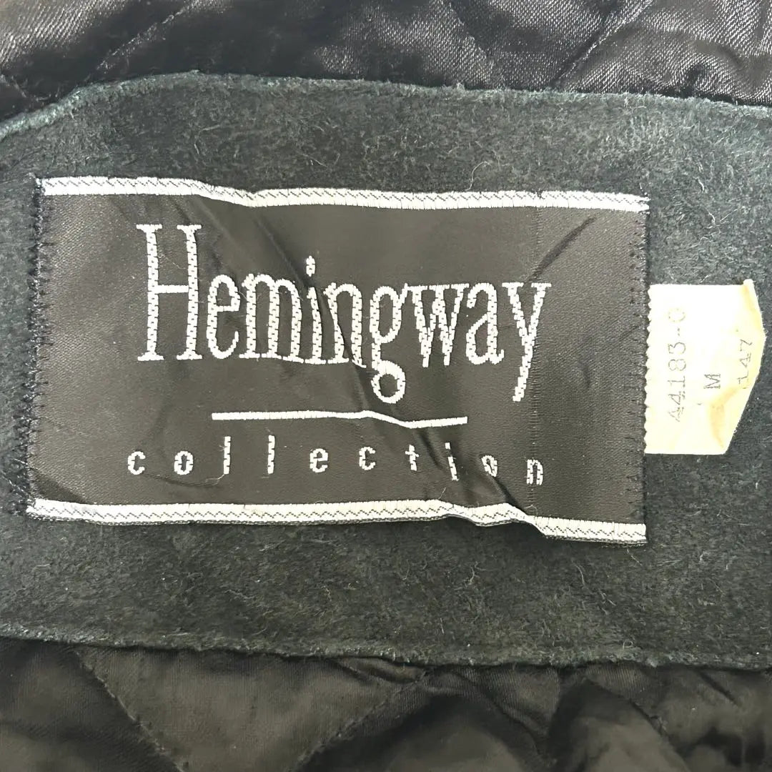 70-80s Hemingway Native Pattern Jacket Genuine Leather Suede Made in Canada