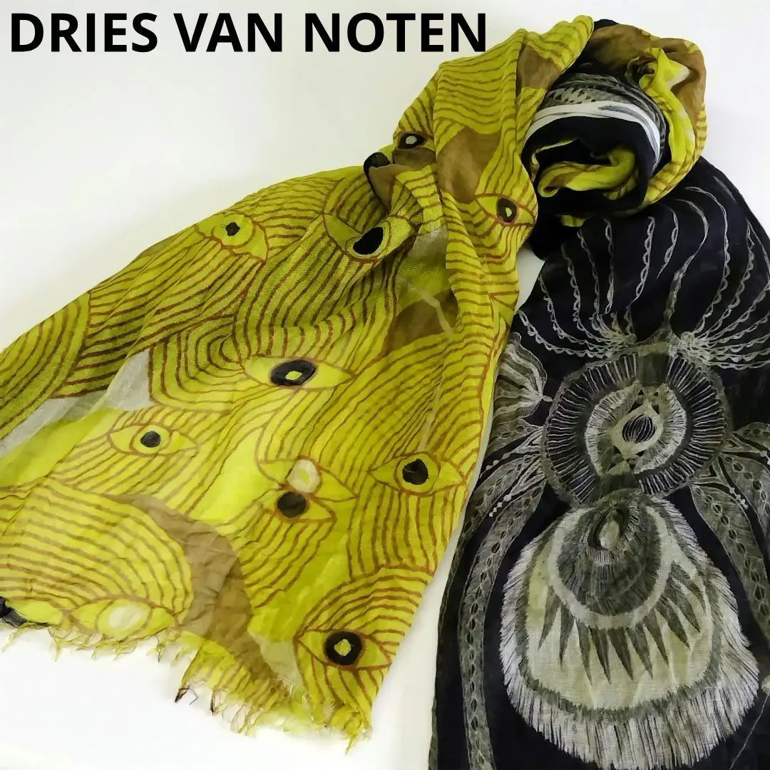 DRIES VAN NOTEN All-over pattern stole