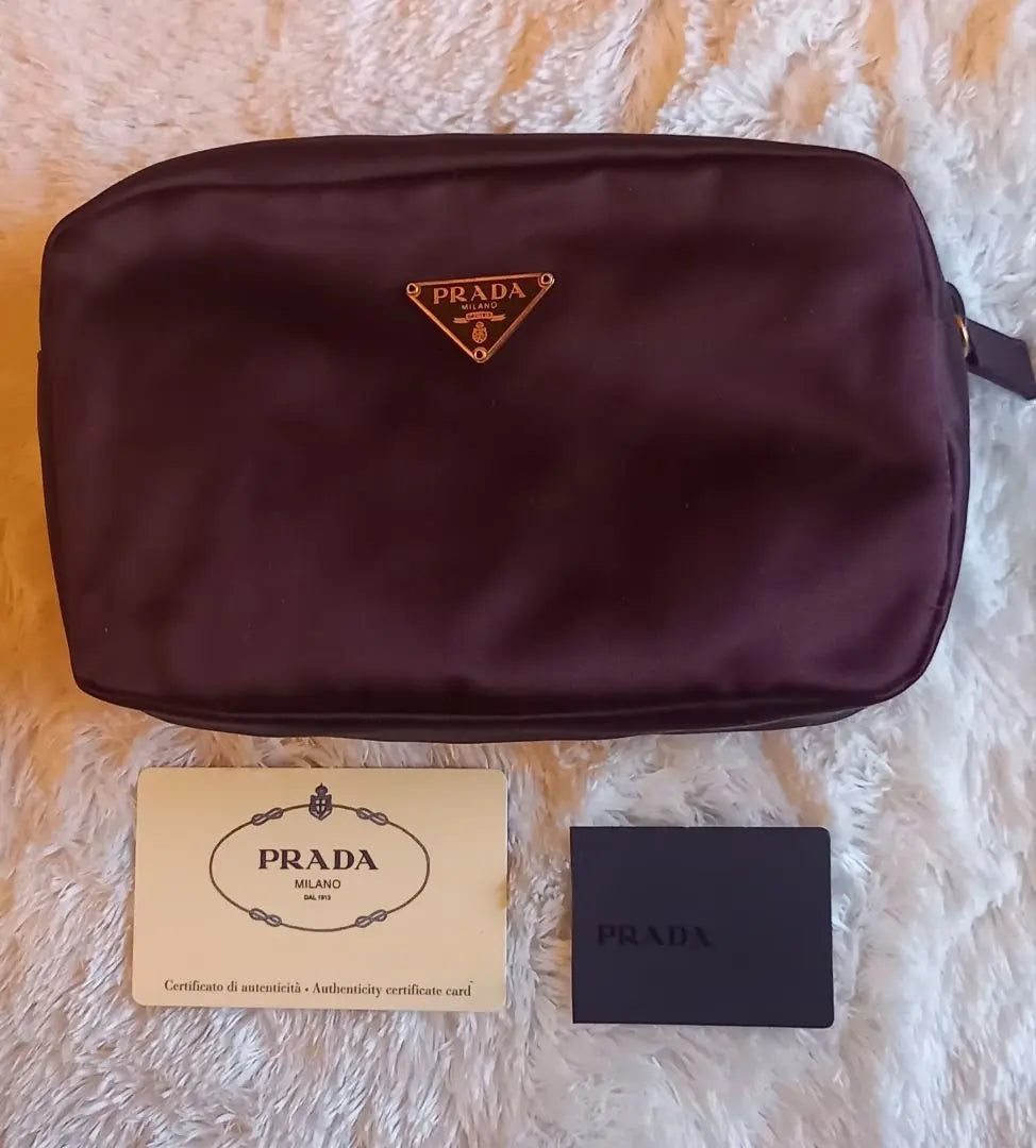 Brand new and unused PRADA 1NOO21 Raso Soft 1 Silk Pouch