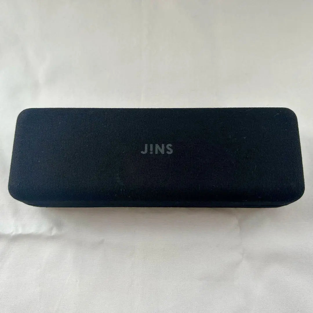 JINS Glasses, Glasses, Case included, ALUF18S, Lightweight, Brown, Black