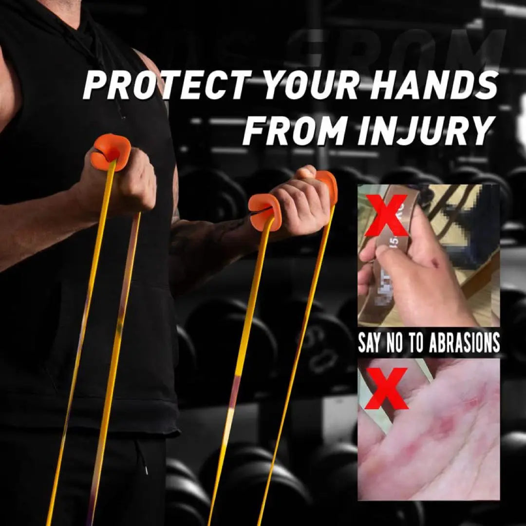 Resistance Band Handle Exercise Band Handle Protects your hands from injuries | レジスタンスバンドハンドル エクササイズバンドハンドル 怪我から手を守る