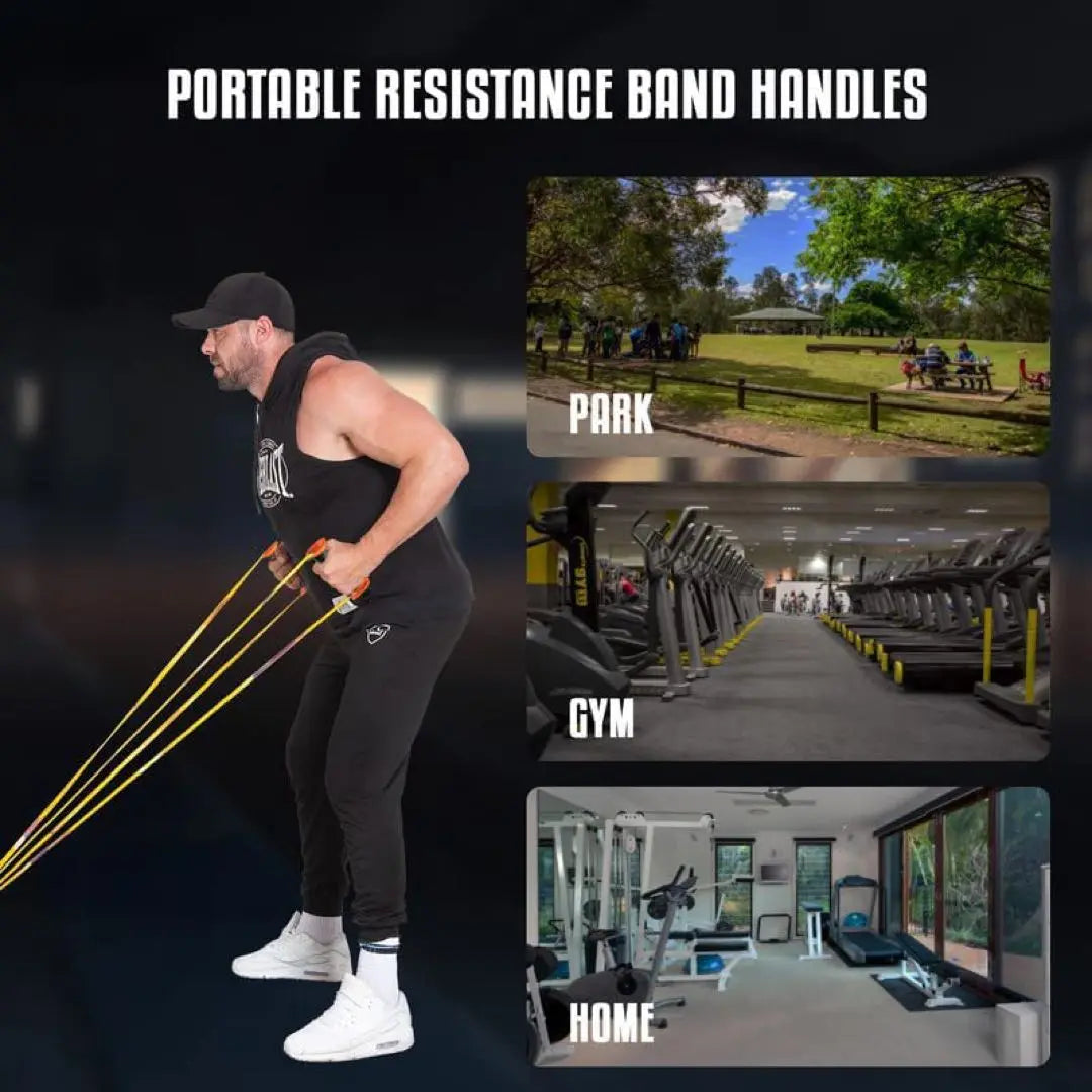 Resistance Band Handle Exercise Band Handle Protects your hands from injuries | レジスタンスバンドハンドル エクササイズバンドハンドル 怪我から手を守る