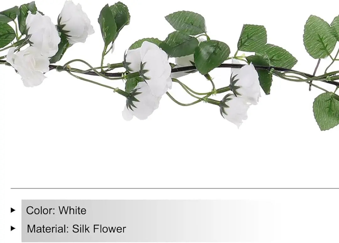 ✔︎UXCell Fake Vine Garland Art Flower Silk With Butterfly