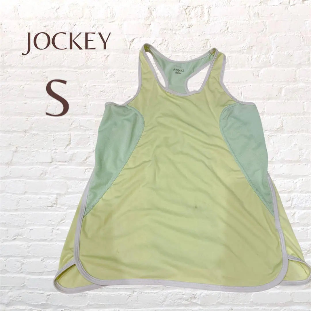 JOCKEY Light Green Tank Top S Running Wear