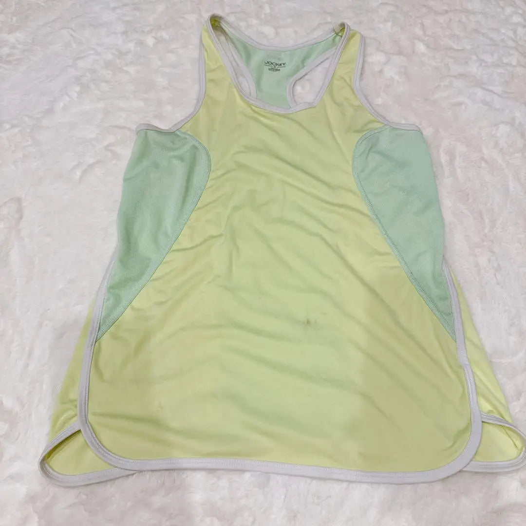 JOCKEY Light Green Tank Top S Running Wear