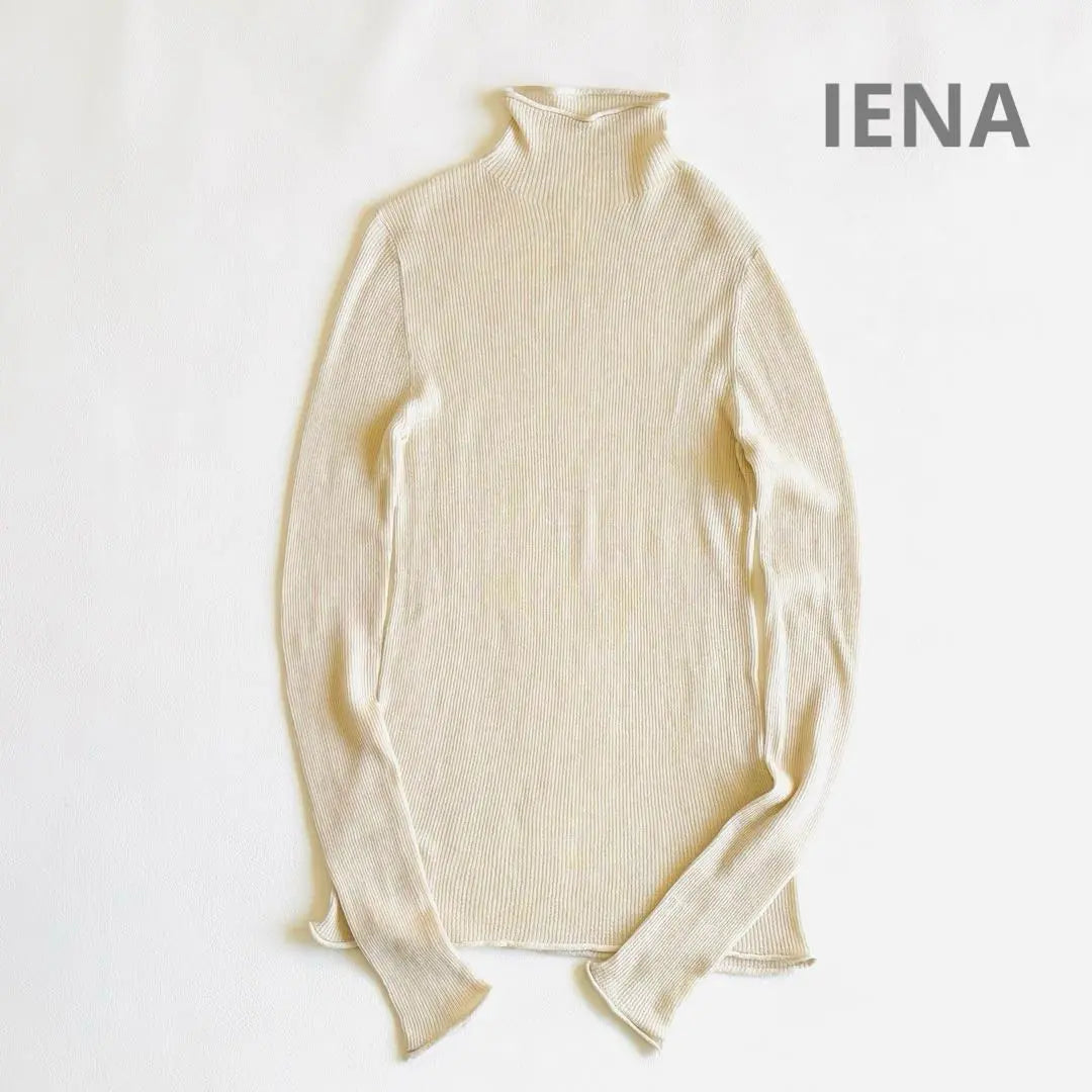 IENA Sheer Rib Bottleneck Pullover