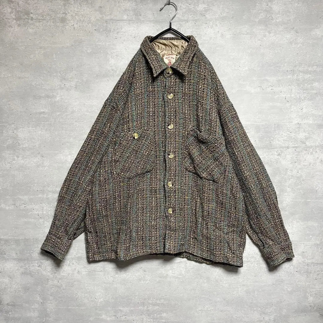 No.960 VINTAGE Vintage Long Sleeve Shirt Checkered