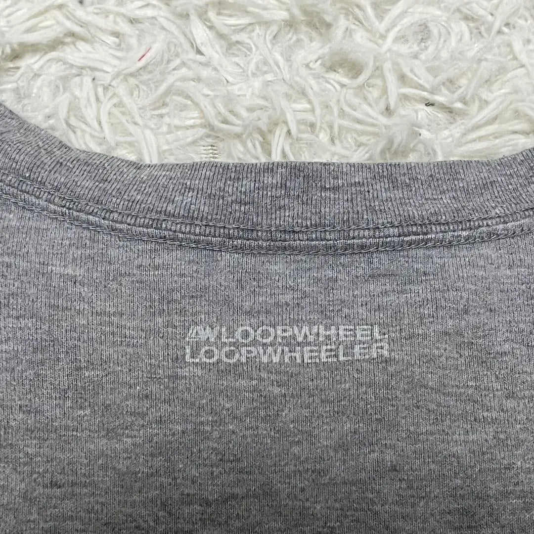 LOOP Loop Wheeler Border Cut and Sew Long Sleeve Gray