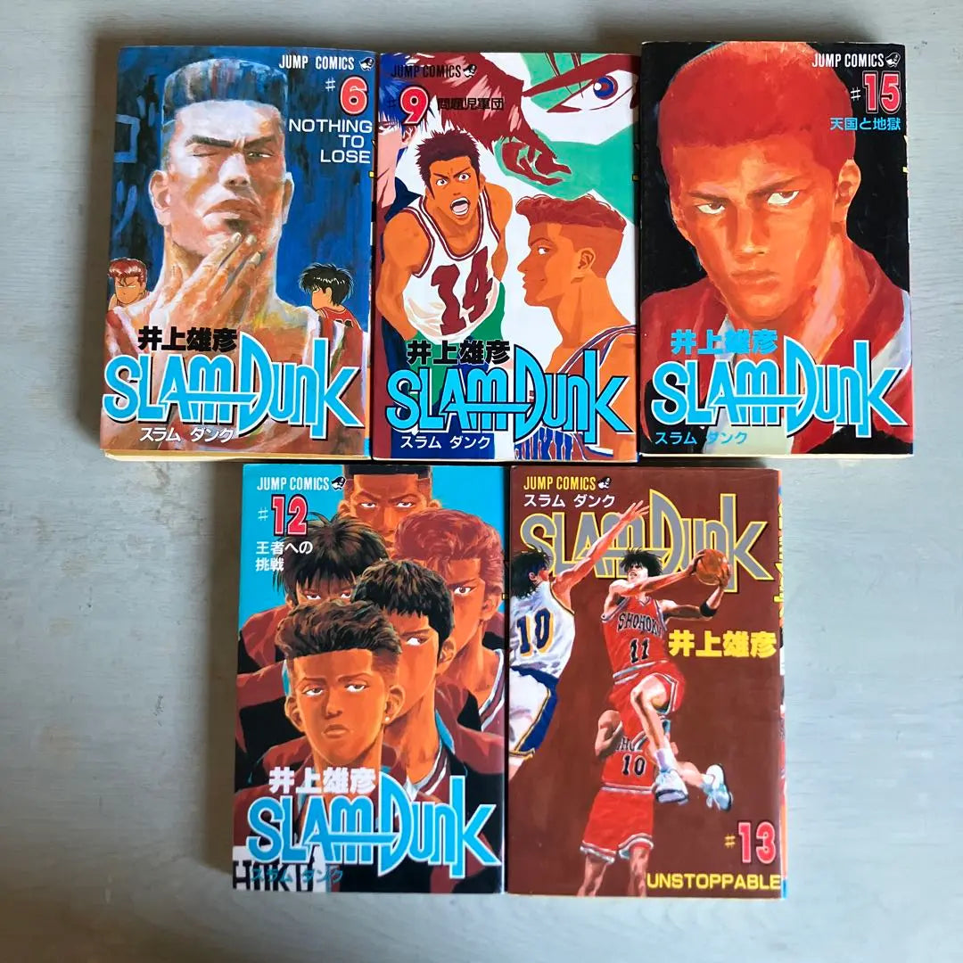 SLAM DUNK Volumen 6, Volumen 9, Volumen 12, Volumen 13, Volumen 15 Set