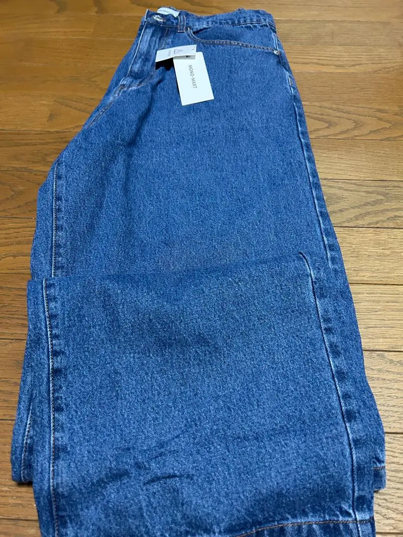 MONO-MART Wide Straight Denim Pants Size L Brand new unused