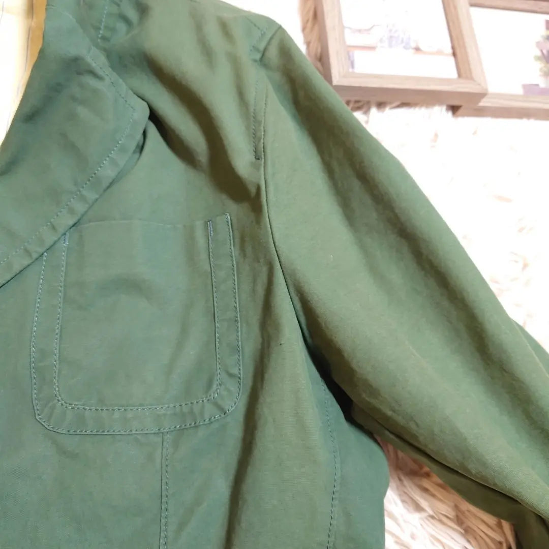 [GAP] Chaqueta entallada GAP (L) Verde oscuro/Aspecto vintage