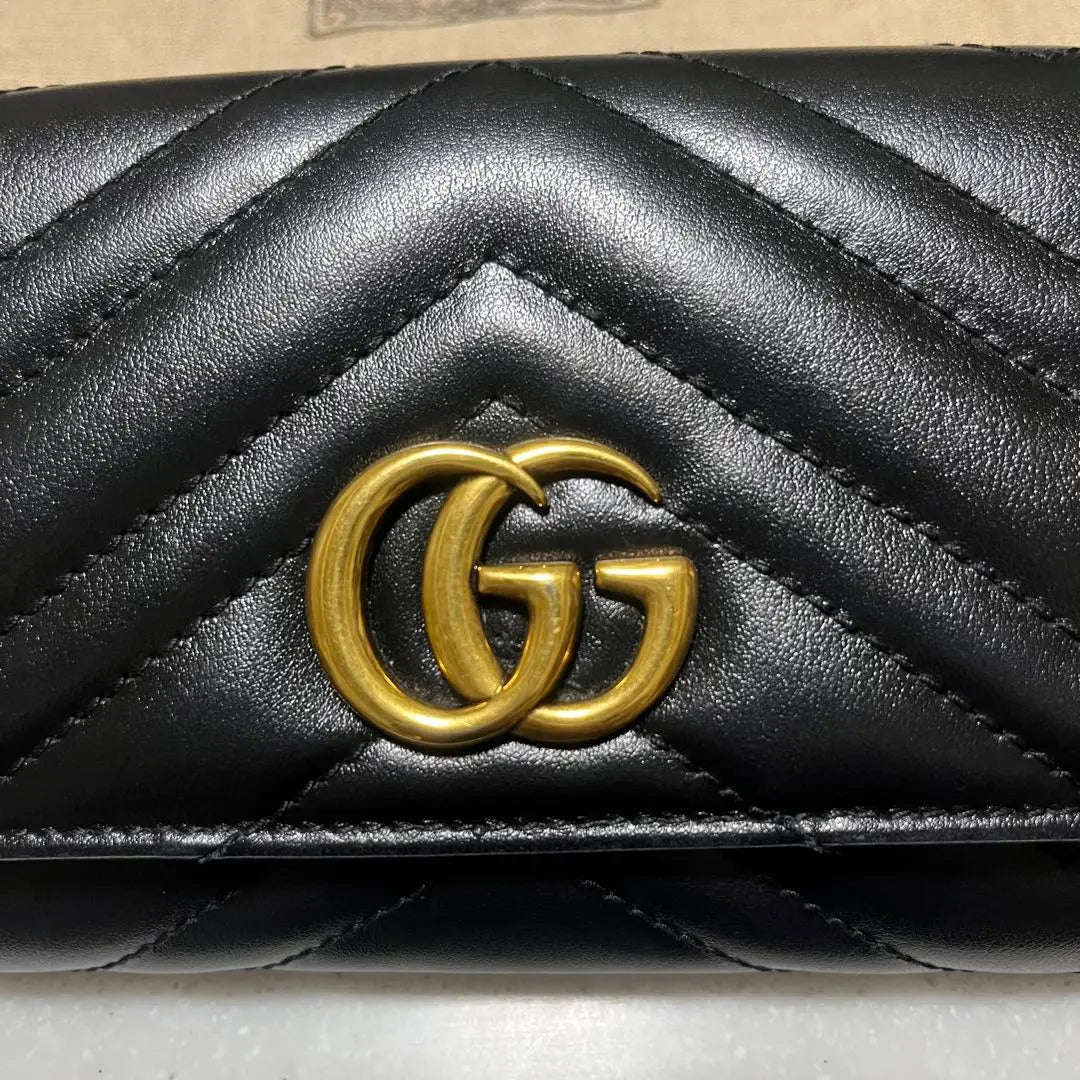 Good condition GUCCI Double G Continental Wallet Current Product No. 443436