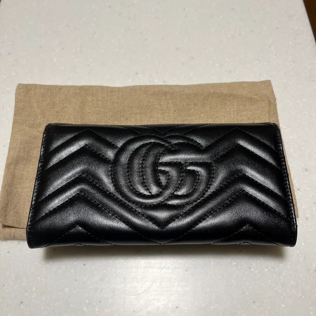 Good condition GUCCI Double G Continental Wallet Current Product No. 443436