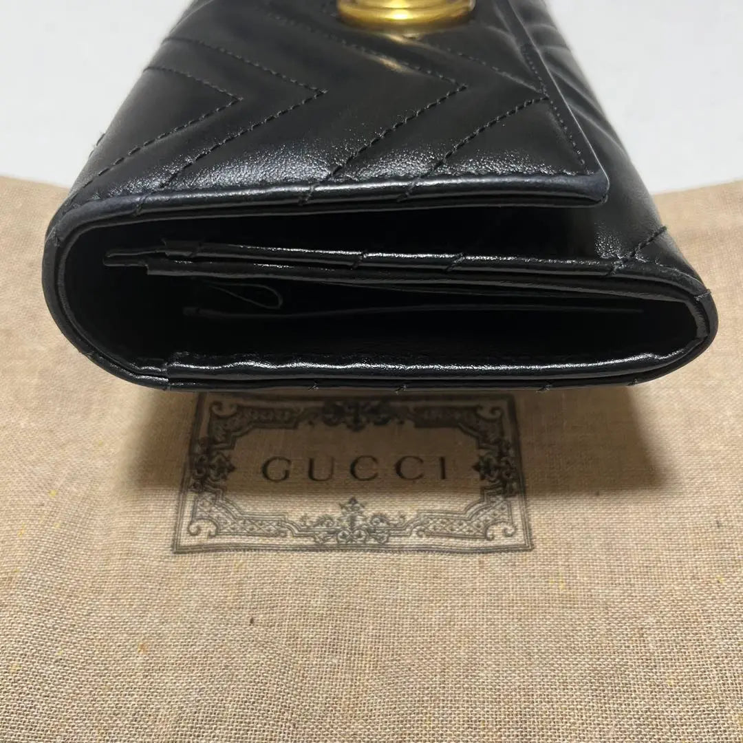 Good condition GUCCI Double G Continental Wallet Current Product No. 443436