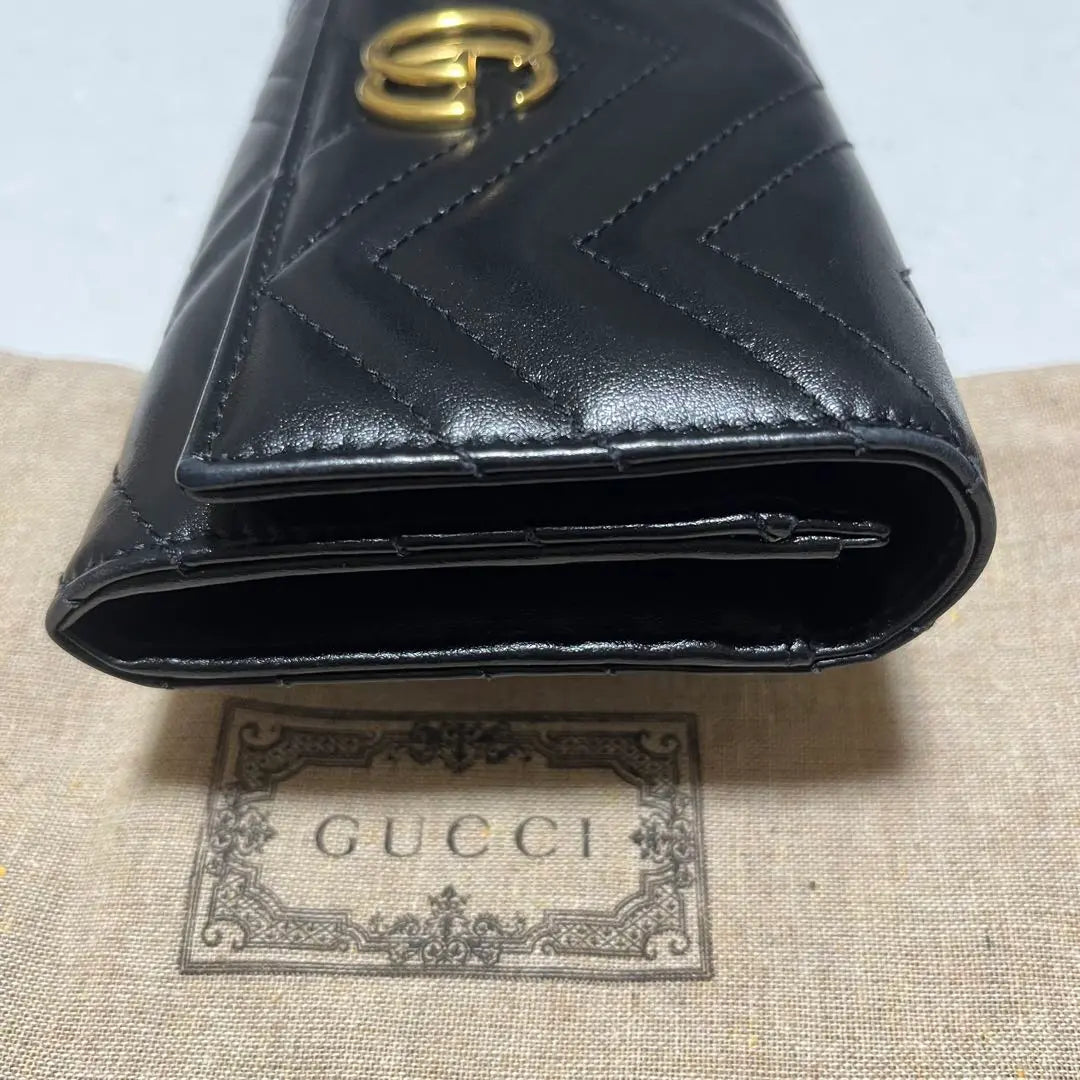 Good condition GUCCI Double G Continental Wallet Current Product No. 443436