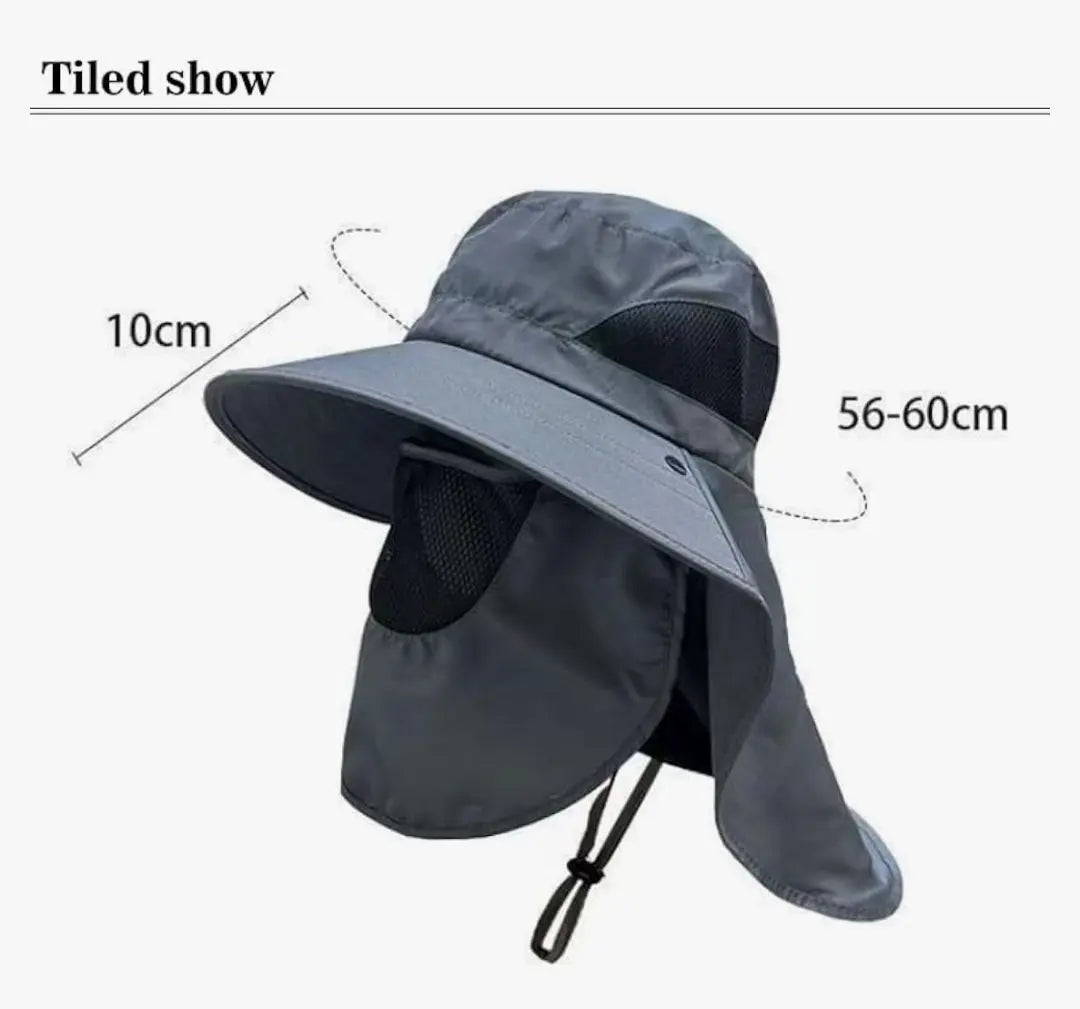 Outdoor hat 56-60cm grey festival