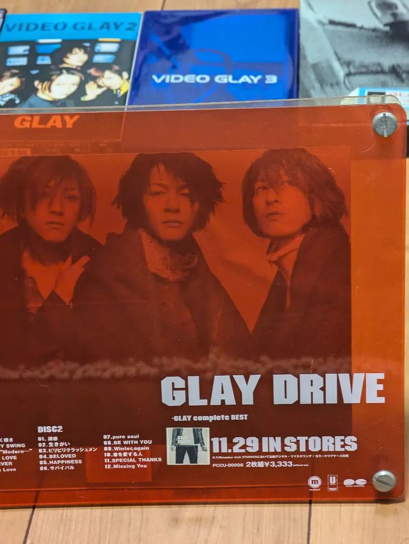 Super rare GLAY Pop Video for store performances Mouse pads VHS 4 rare set