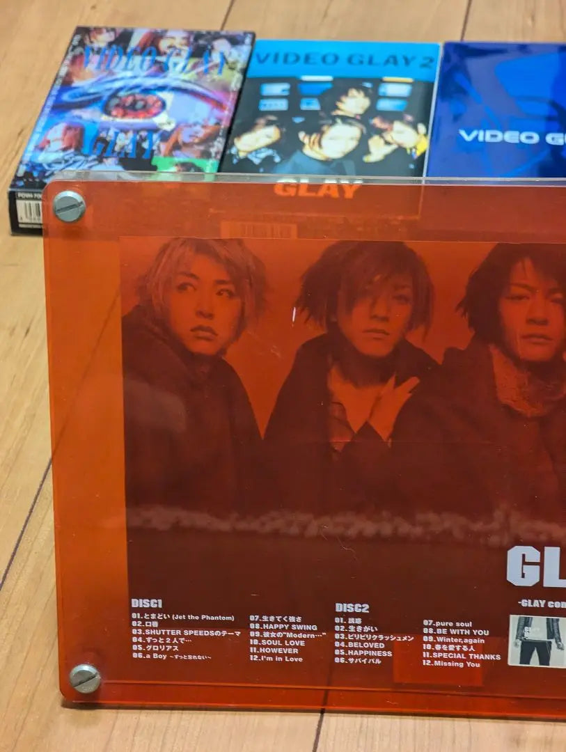 Super rare GLAY Pop Video for store performances Mouse pads VHS 4 rare set