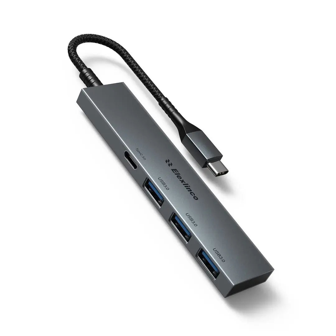 Elexlinco USB Hub USB3.0 Ultra Slim 4-Port Hub