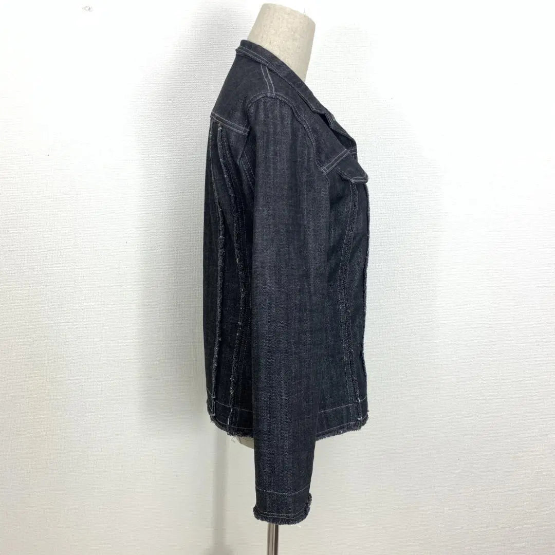 A257 Gabardine Katey Denim Jacket Cotton Black Gray 4