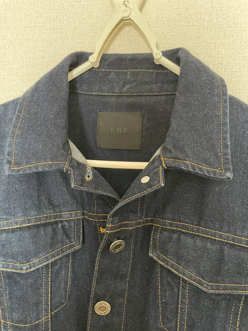 [Good condition] KBF down shoulder indigo denim short jacket