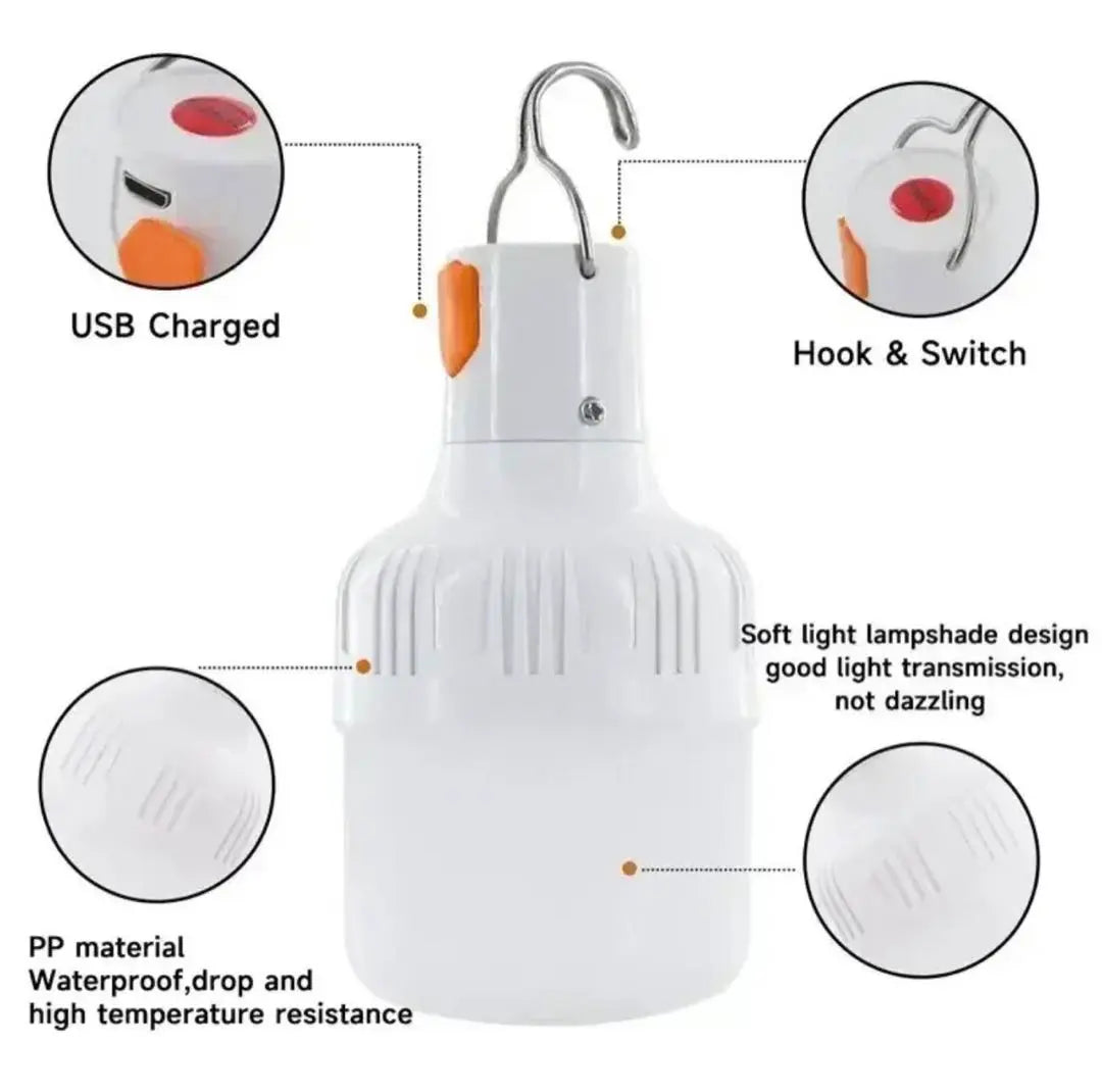 Time Sale Set of 2 USB Rechargeable LED Lantern Equivalent to 160W