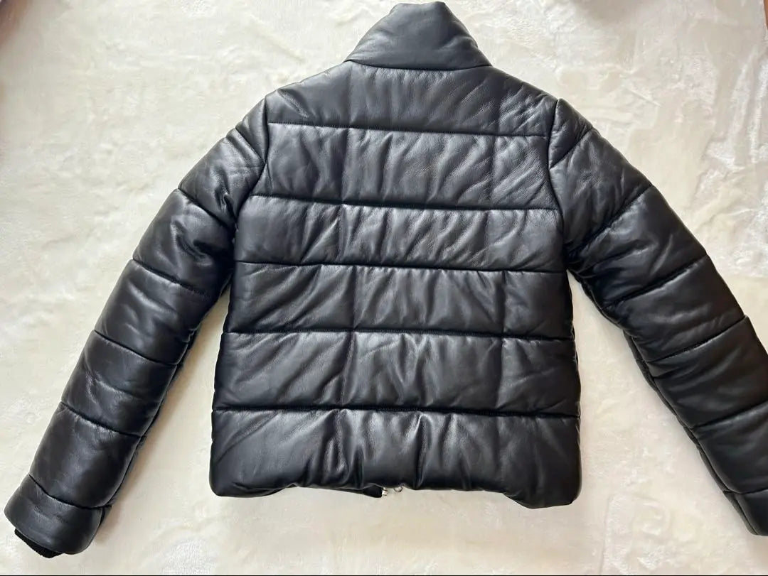 TOMMY HILFIGER leather down jacket