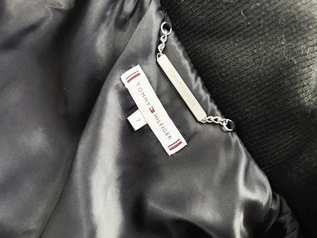 TOMMY HILFIGER leather down jacket