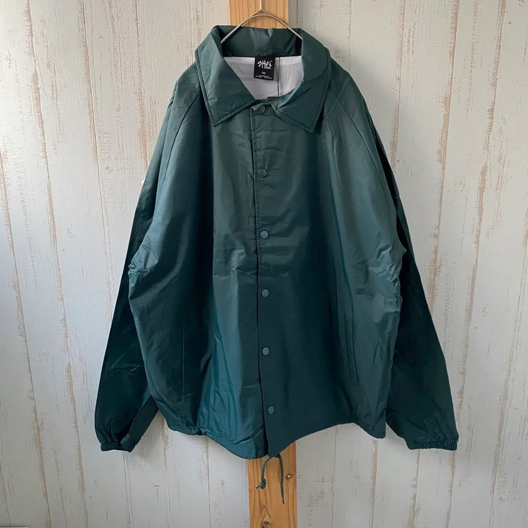 New SHAKAWEAR nylon coach jacket green 2XL