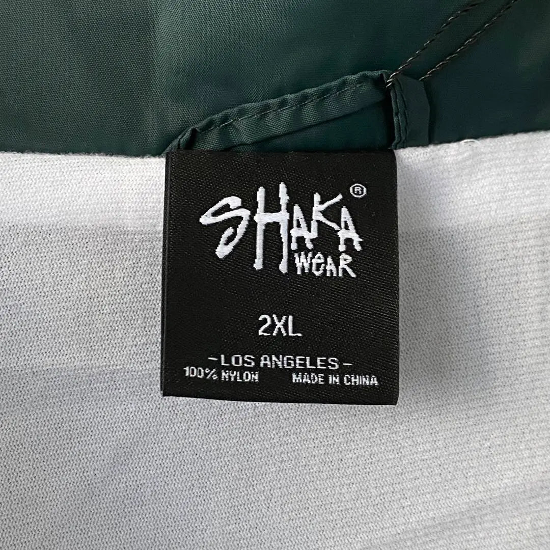 New SHAKAWEAR nylon coach jacket green 2XL