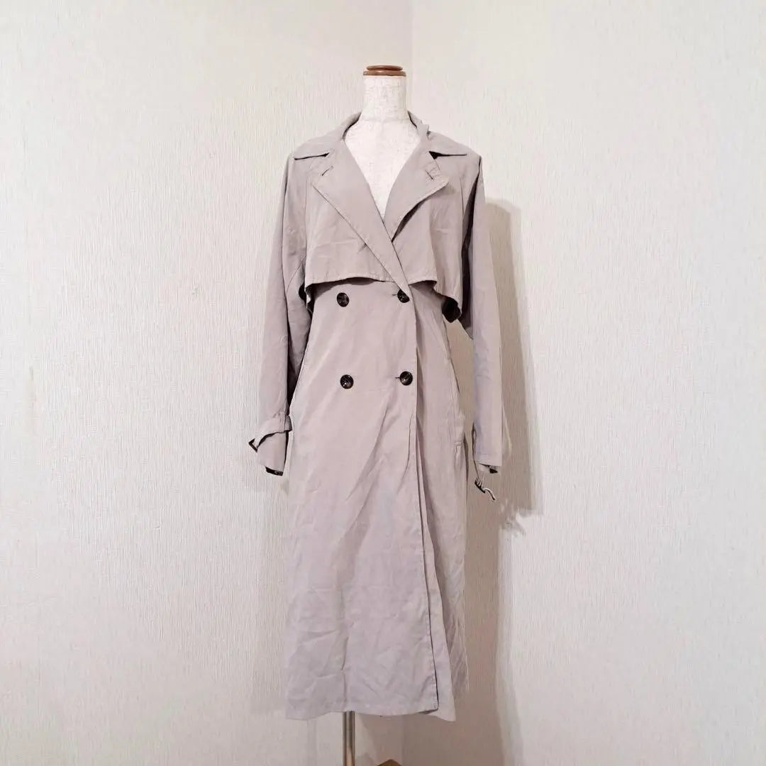 Vicky [M] Trench coat long length Greju beautiful spring coat