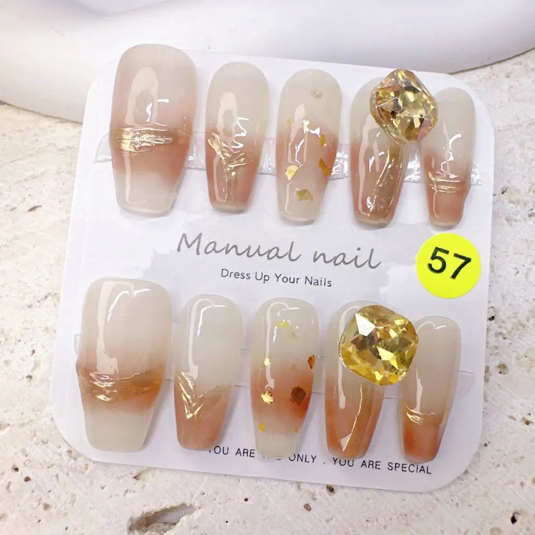 Cheek Nail Favorite Nail Tip Actual Mass Production Type-Folded Nail Y2K Gal H Princess Nail Mine Nuance