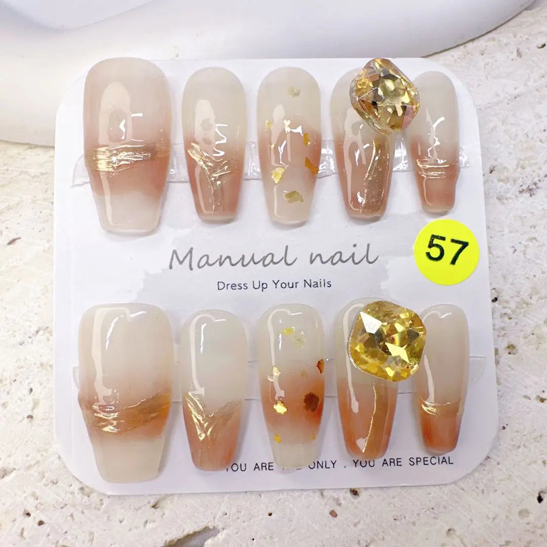 Cheek Nail Favorite Nail Tip Actual Mass Production Type-Folded Nail Y2K Gal H Princess Nail Mine Nuance