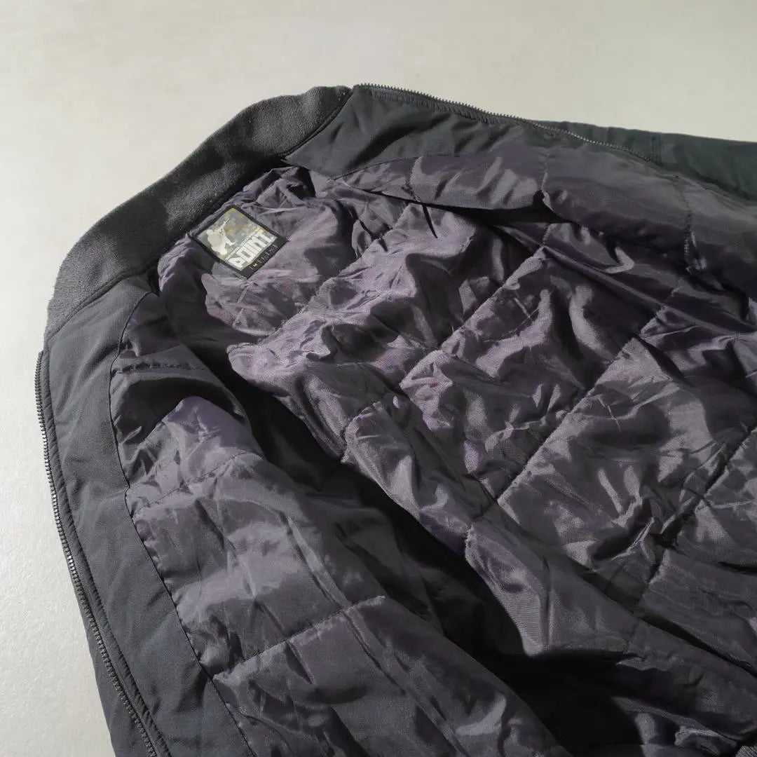 POINT Nylon Bomber Jacket MA-1 Black/RW6