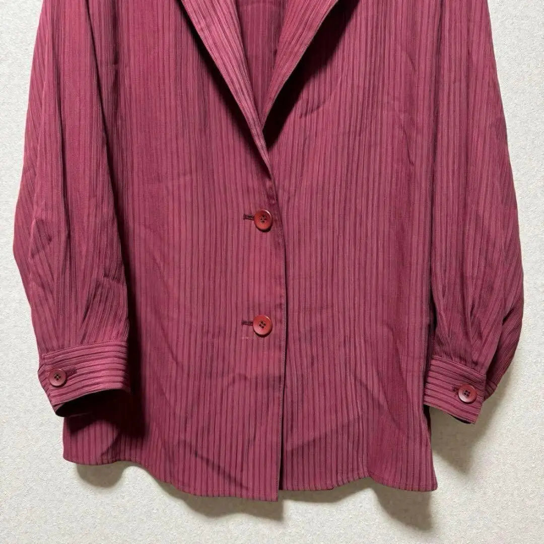 [Rare] Emma Tailored Jacket Jacket Striped Retro Long Sleeve