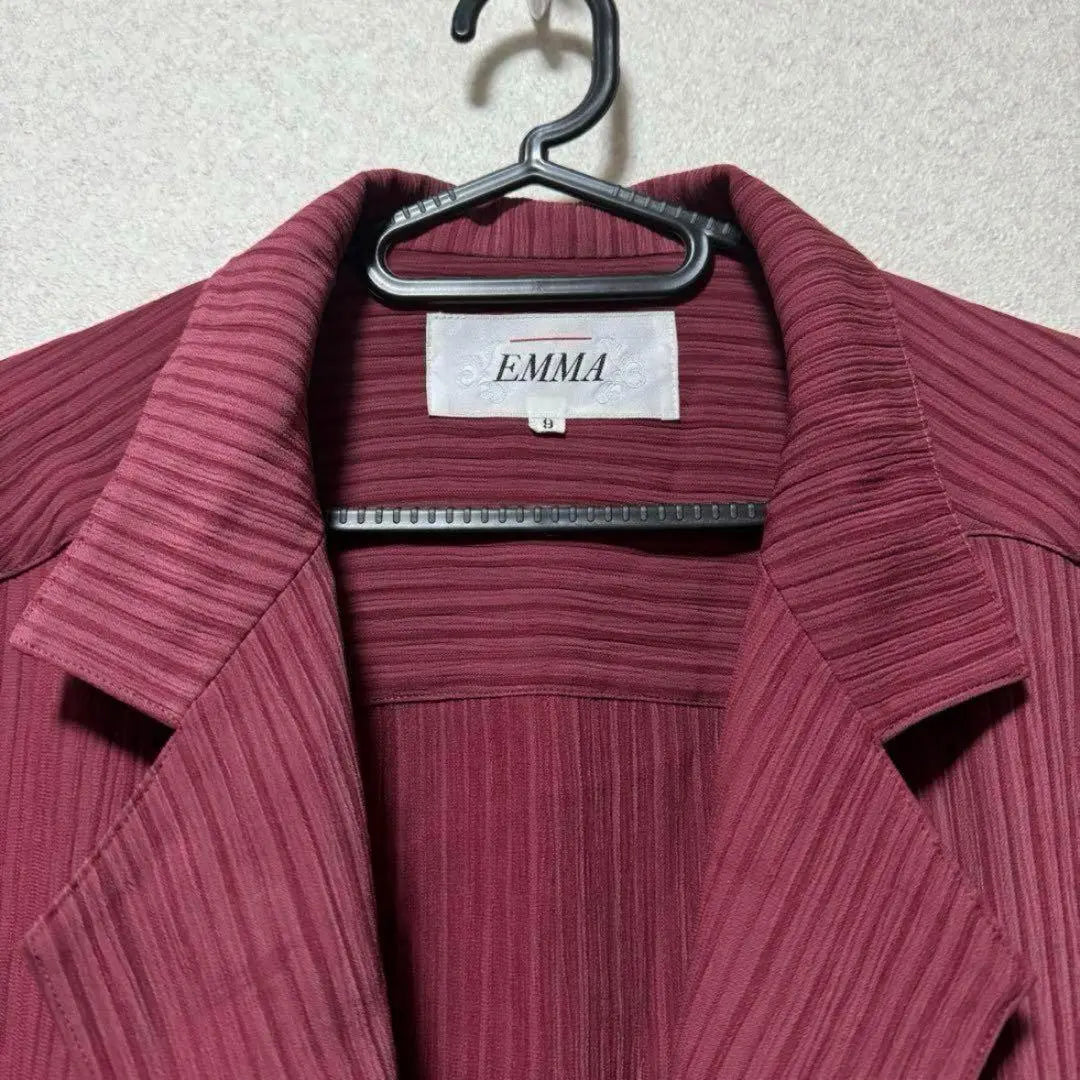 [Rare] Emma Tailored Jacket Jacket Striped Retro Long Sleeve