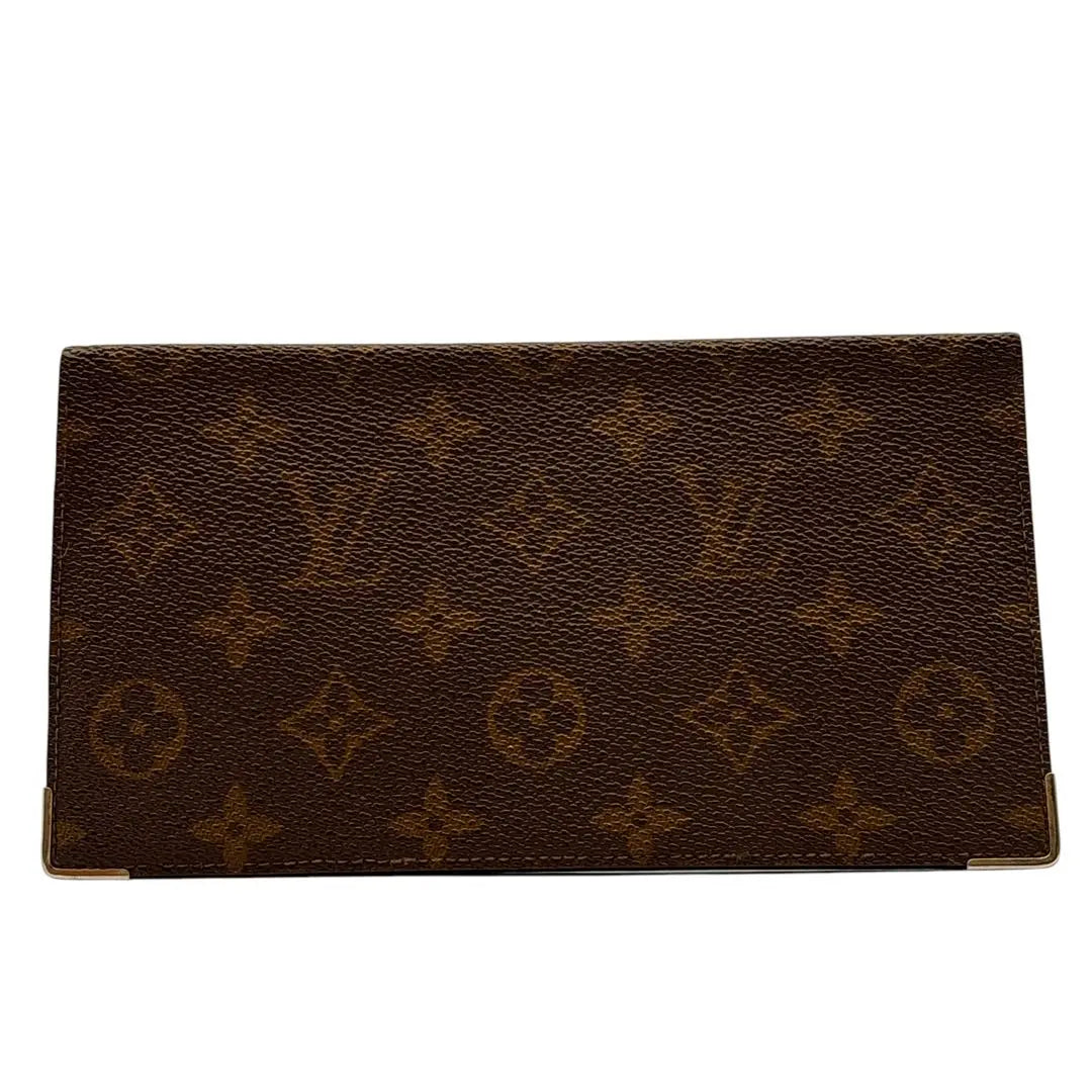 [Good condition] Rare Louis Vuitton Monogram Porte Chechier Double Long Wallet Discontinued Item