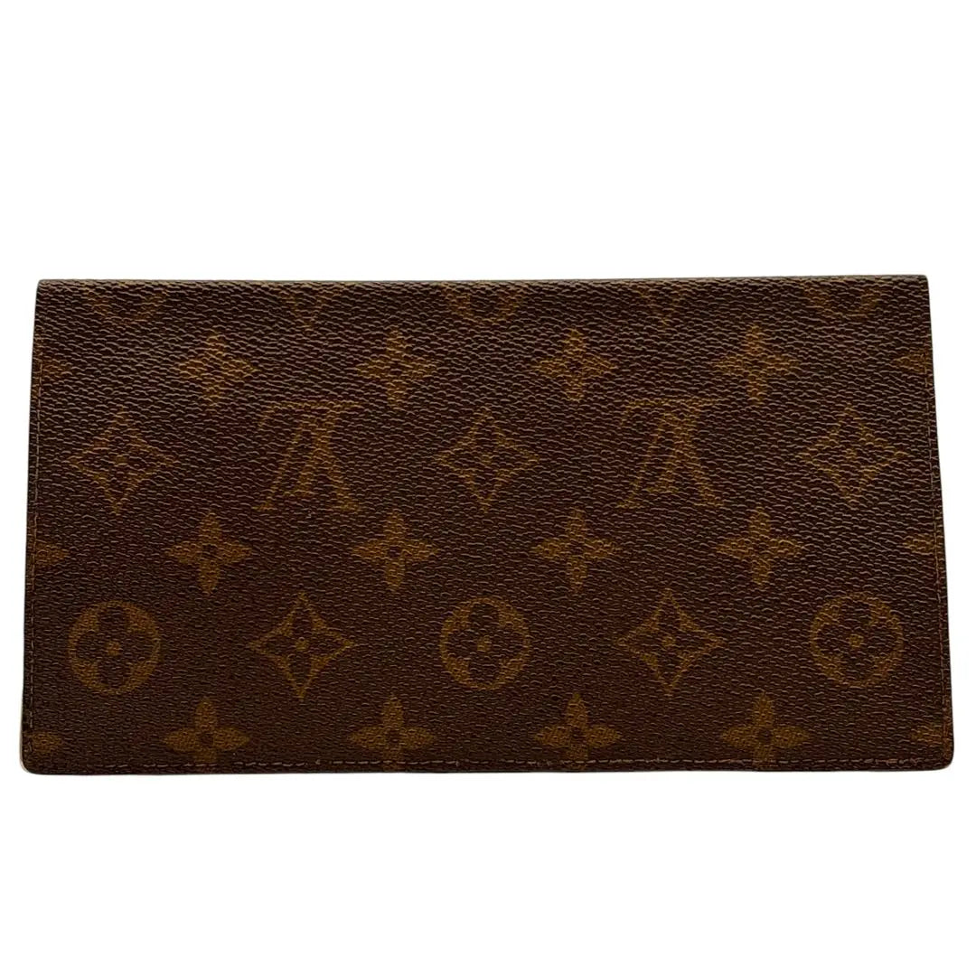 [Good condition] Rare Louis Vuitton Monogram Porte Chechier Double Long Wallet Discontinued Item