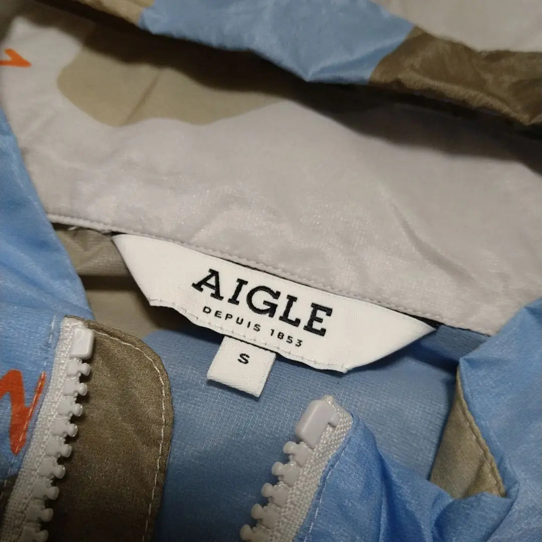 ◯AIGLE Lightweight Thin Camouflage Nylon Parka