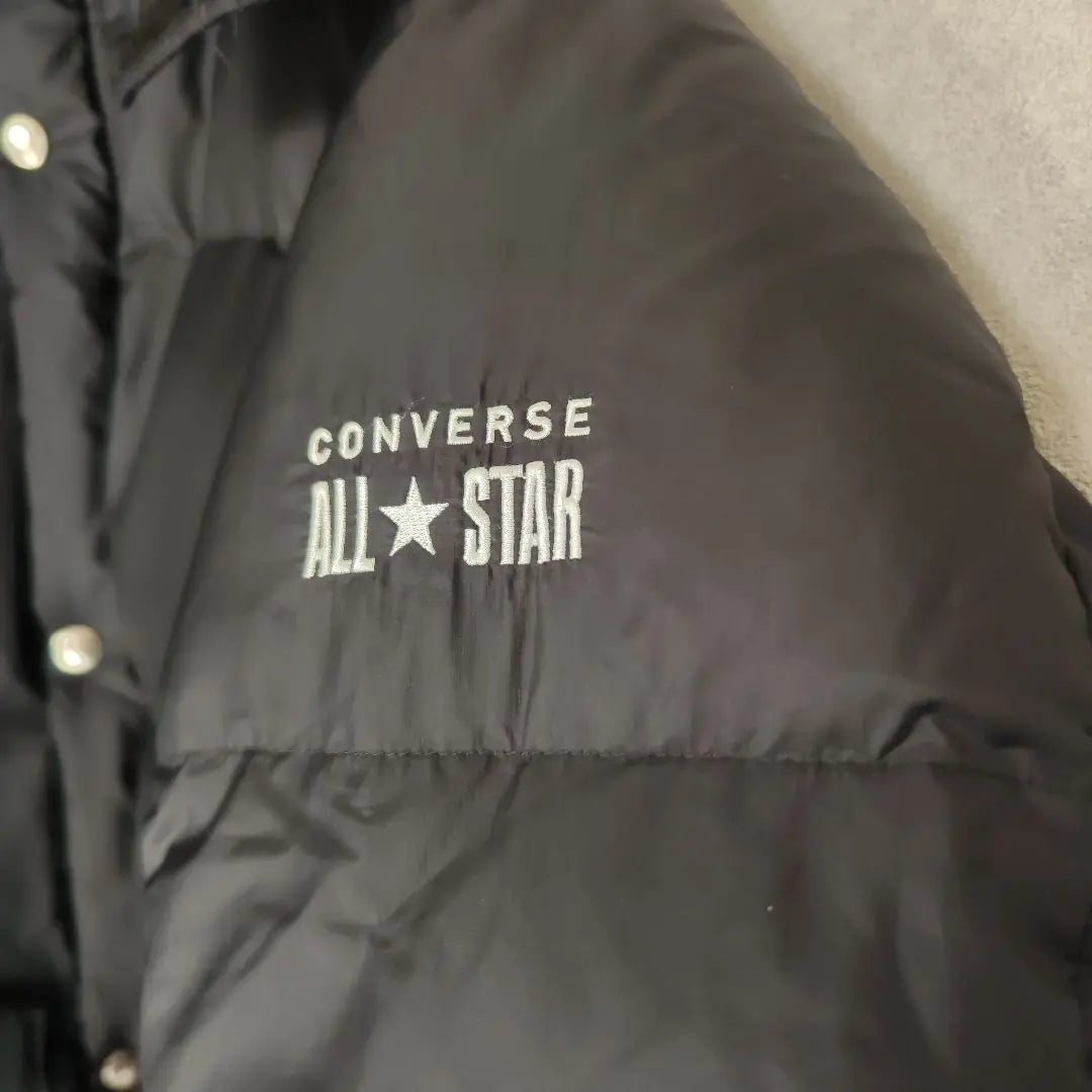 CONVERSE Men's Outerwear Black Down Jacket Size L