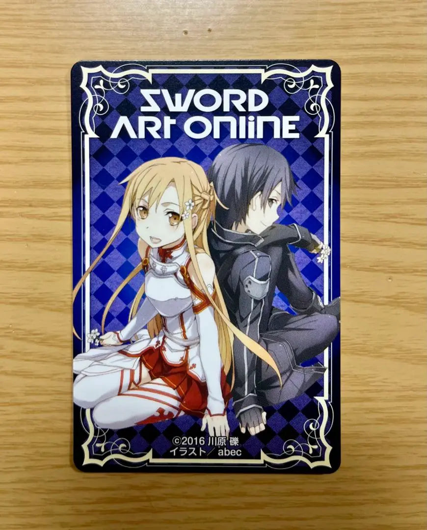 Sword Art Online Kirito Naoha Playing Card Bromide Card