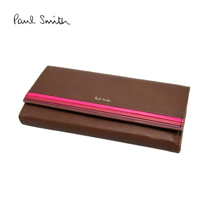 ★ New Paul Smith Long Wallet Camel Stripe ★ 509paulsmith