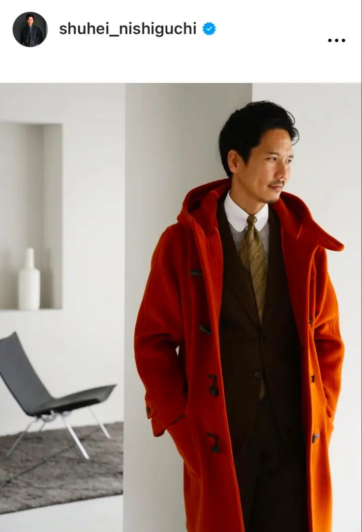 INVERTERE × BEAMS F Herringbone Duffle Coat 36