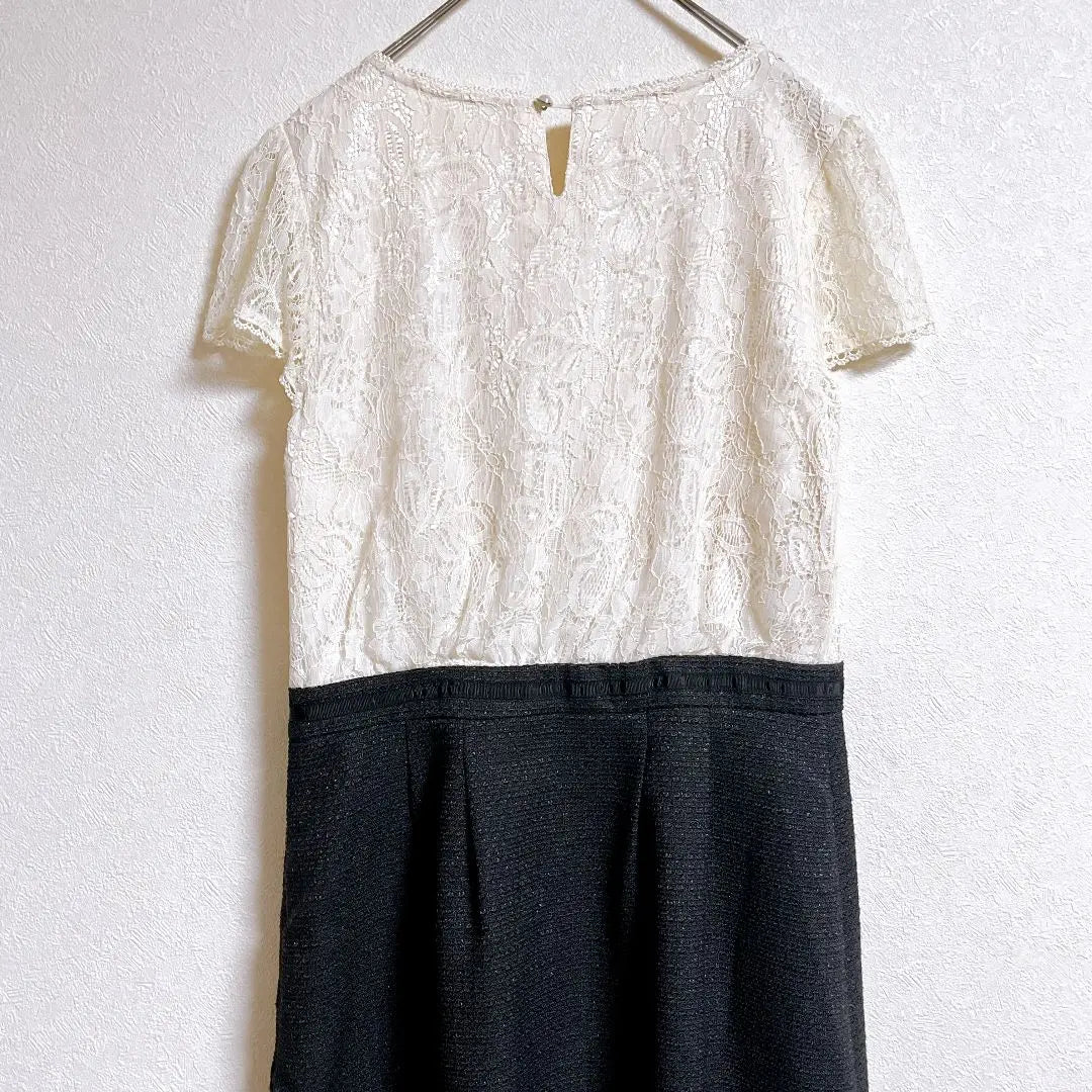 Motomachi Gyro [M] Dress Knee-length Switching Design Lace Luxury | モトマチジャイロ 【M】 ワンピース ひざ丈 切り替えデザイン レース 高級感