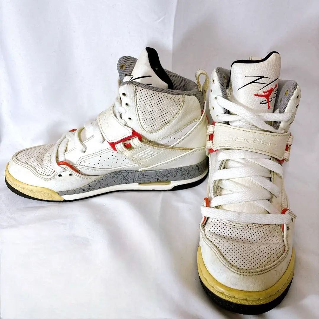 Nike Air Jordan Rare High Cut Sneakers White x Red Women's | ナイキ エアジョーダン レア ハイカット スニーカー 白×赤 レディース