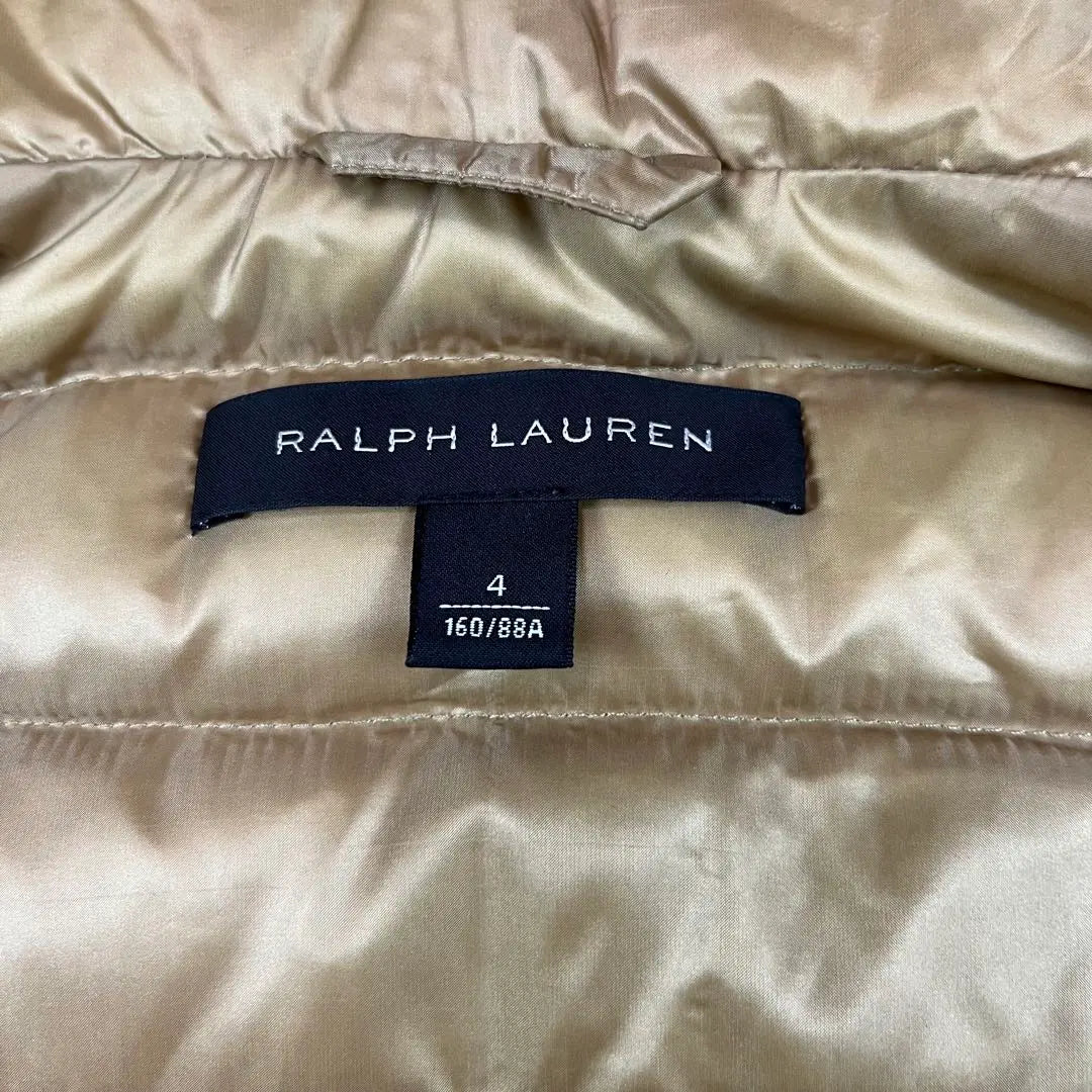 [Bueno] Ralph Lauren Black Label Down Mejor Oro Beige | 【良品】ラルフローレンブラックレーベル ダウンベスト ゴールド ベージュ系