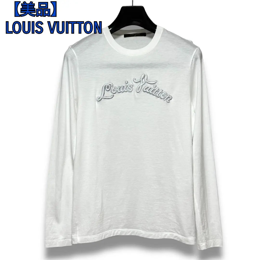 [Good condition, certified] Louis Vuitton long T-shirt, cut and sew, front logo embroidery