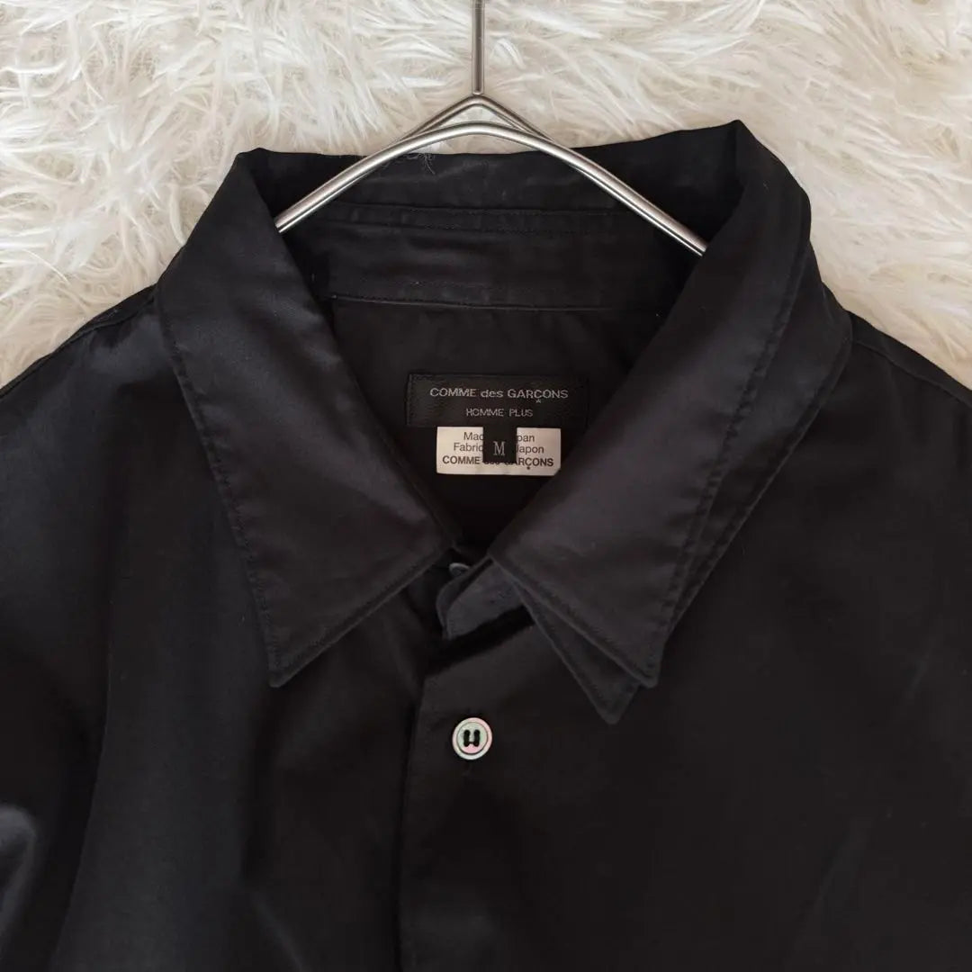 19AW [Comme des Garcons Homme Plus] Camisa asimétrica A capas negro