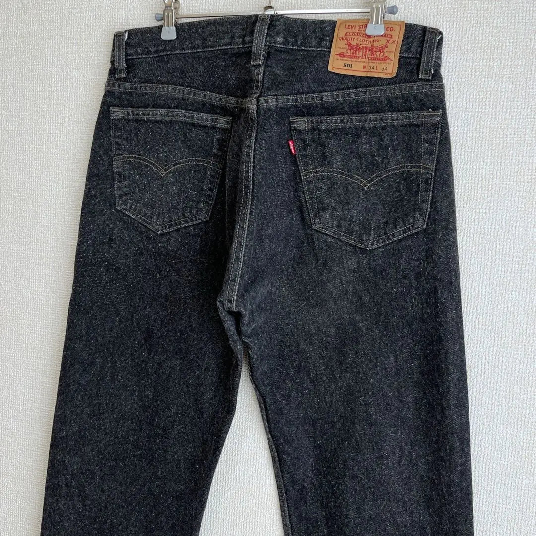 [Mint] USA made 90's Levi's 501 yarn dyed black W34