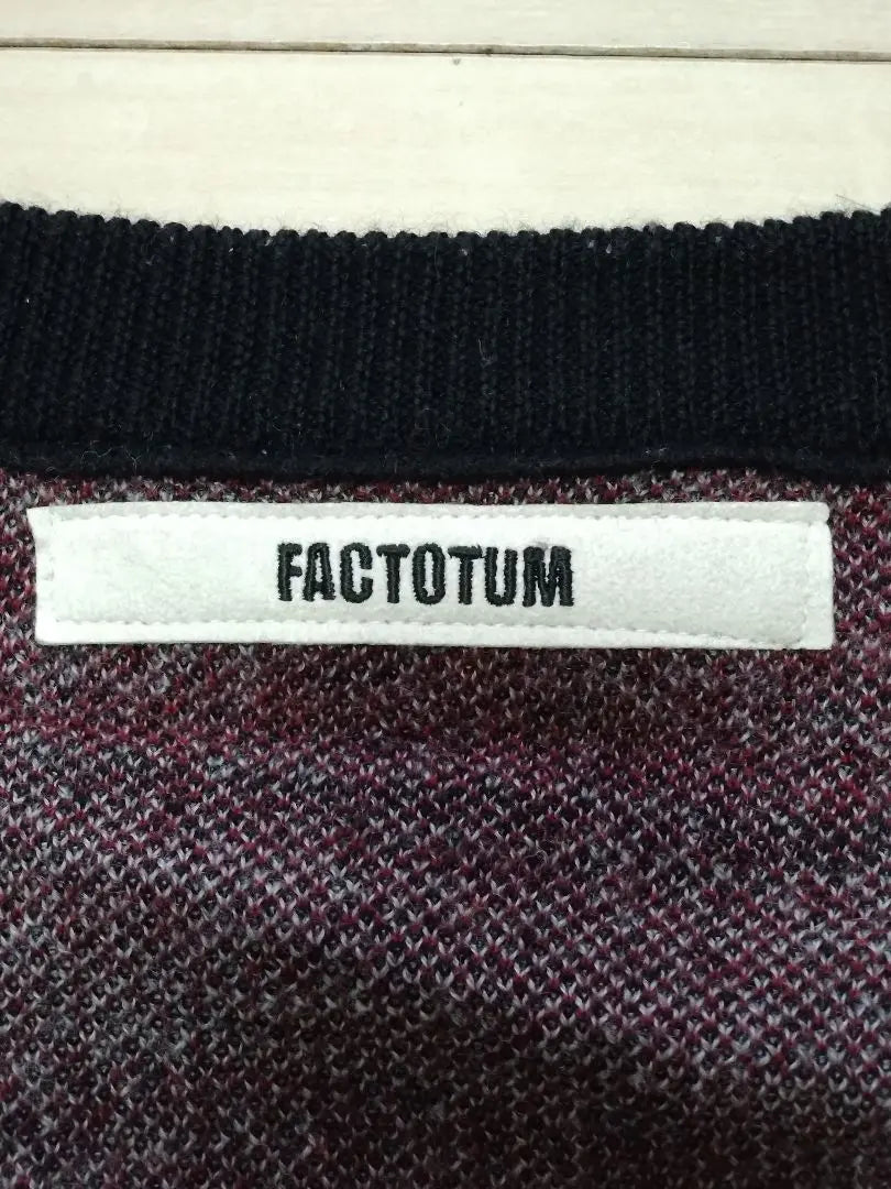 FACTOTUM Asymmetric Wool Cardigan Size:44